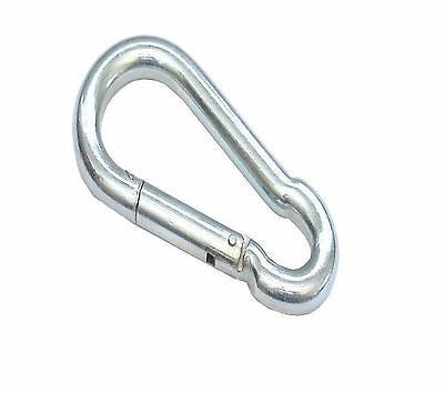 8mm x 80mm Stainless Steel Carbine Hook - Chain Care Lifting Services Ltd
