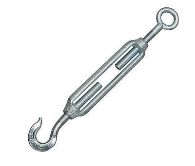 12mm Galvanised Hook and Eye Forged Straining Screw Turnbuckle - Chain Care Lifting Services Ltd
