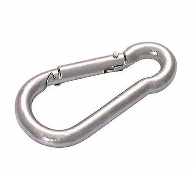 Stainless Steel Swivel Hook with Safety Catch 8mm Grade 316 650 kg