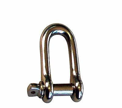 6mm Stainless Steel Commercial Dee Shackle Screw Pin Tested Boat - Chain Care Lifting Services Ltd
