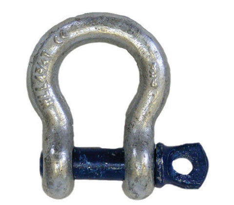3.25 Ton Bow Shackle Tested Screw Pin - Chain Care Lifting Services Ltd
