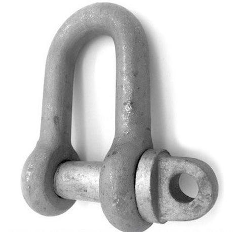1" SWL 3.75 TON Galvanised Dee Shackle BS 3032 - Chain Care Lifting Services Ltd
 - 1